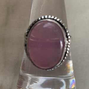 2004 Chic Silver Ring with Lavender Stone